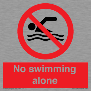 No swimming alone